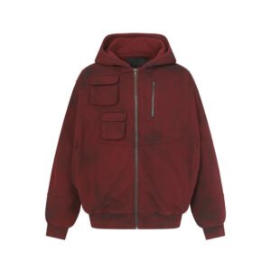 Make an old dirty hoodie with a hood