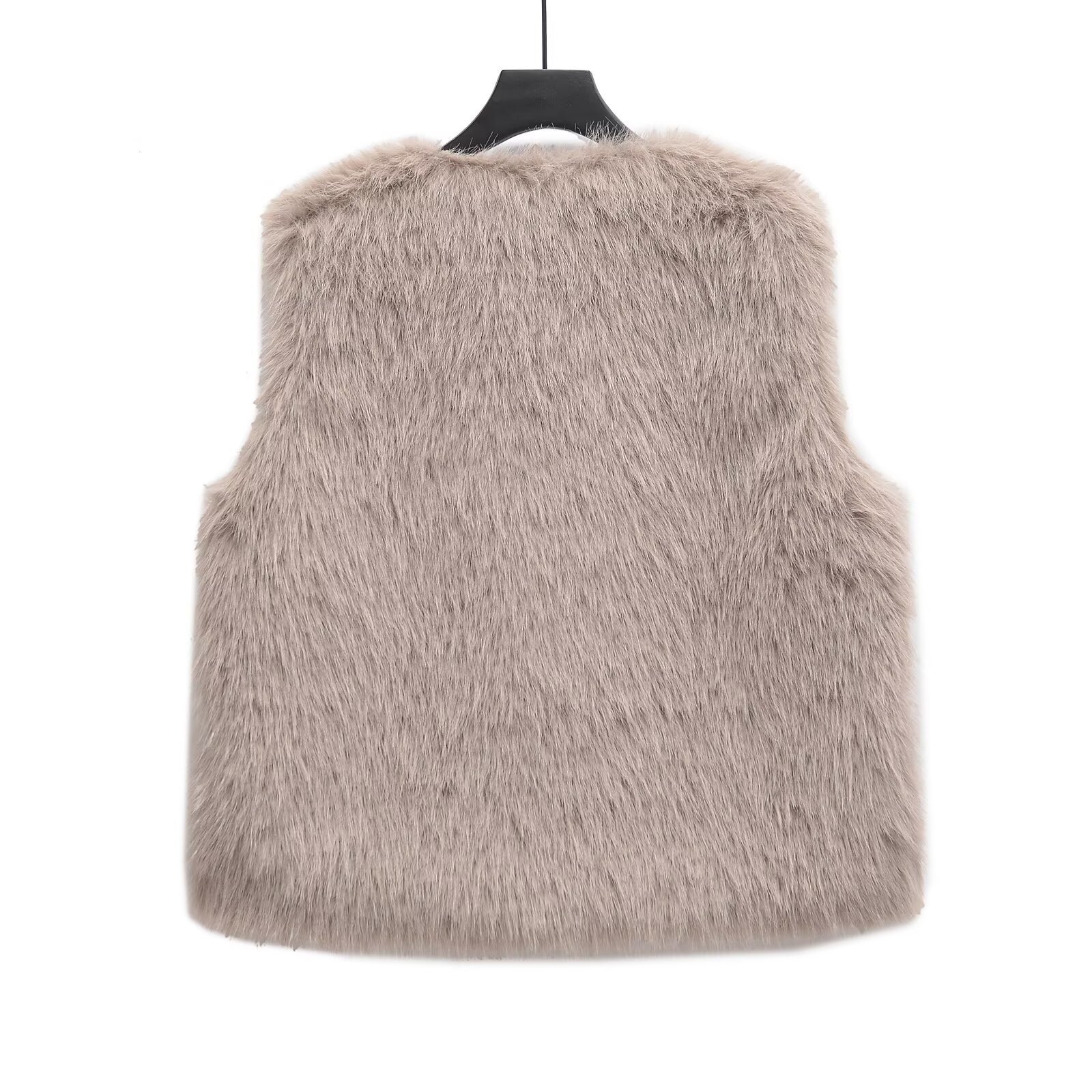 Street faux fur vest for women's clothing - Image 2