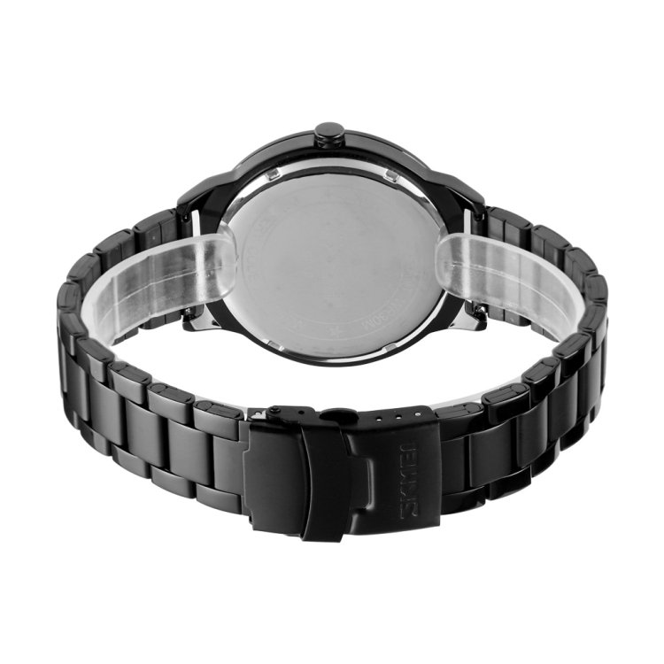 Skmei 9210 Fashion Trend Mens Business Wristwatch Simple Three-Dimensional Surface Waterproof Gold Quartz Watch Man, For Men - Image 5