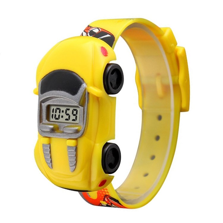 SKMEI 1241 Fashion Cute Cartoon Car Children Digital Watch, Yellow, Red, Blue, Black, Light Blue - Image 2