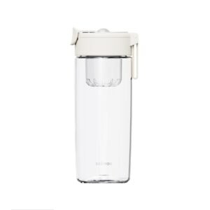 Nobvan Magic Ball Magnetic Bomb Tea Warehouse Tritan Large Capacity Sports Cup, 550ml (Transparent), 550ml (Gray), 800ml (Transparent), 800ml (Gray), 800ml (Blue ), 800ml (Purple), 1000ml (Transparent), 1000ml (Gray), 1200ml (Transparent), 1200ml (Gray)